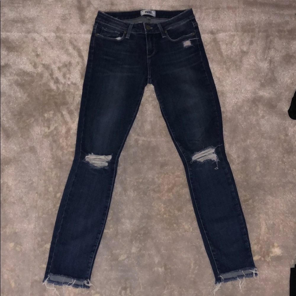 Paige distresses denim